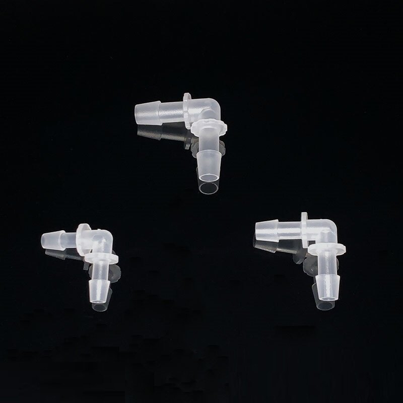 4mm~20mm Equal-diameter right-angle elbow L-shaped joint Plastic pagoda right-angle joint Hose joint Connector-5/20Pcs