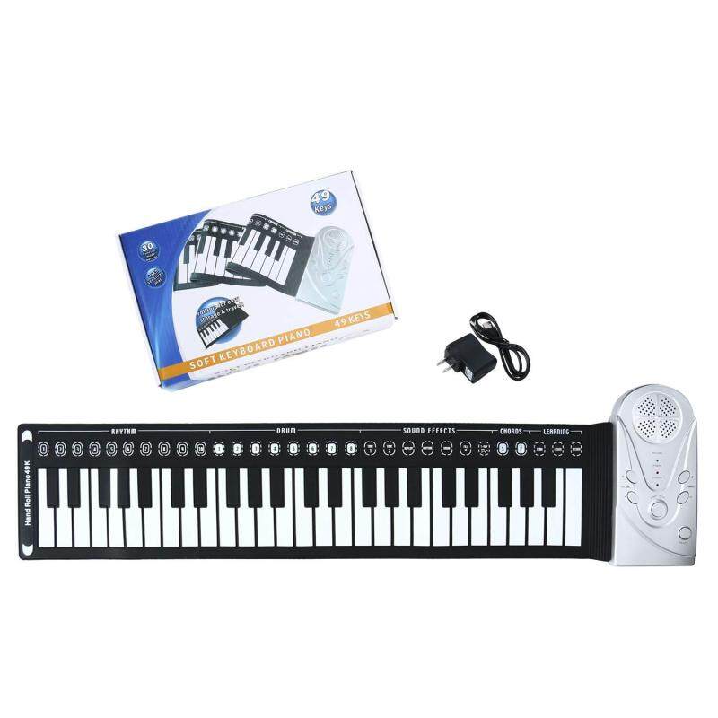 49 Key Speaker Hand Roll Electronic Piano Portable Folding Electronic Soft Keyboard Roll Up Piano Malaysia