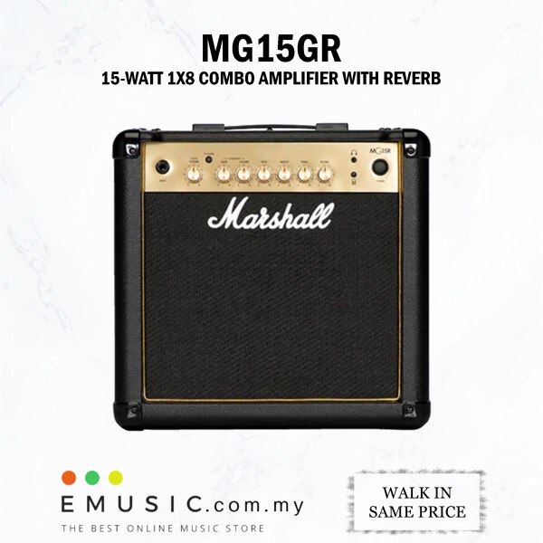 Marshall MG15GR 15-watt 1x8 Combo Amp w/ Reverb (MG15GR-E / MG-15GR) Malaysia