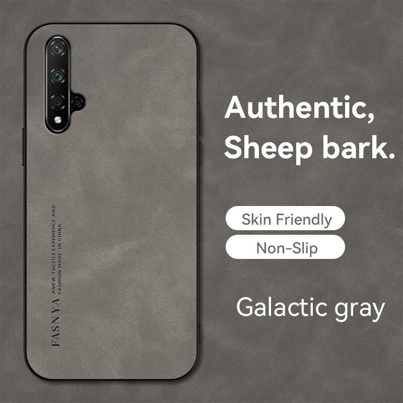 For Huawei nova 5T Case Luxury Leather Texture Shockproof Phone Cover Huawei nova5T TPU Soft Casing