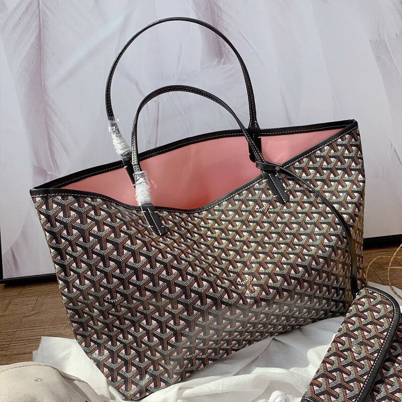 goyard tote leather