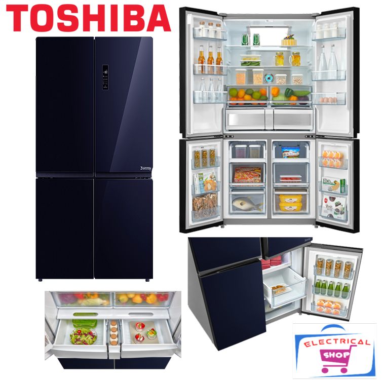 toshiba 4 door fridge gr rf646we pgy