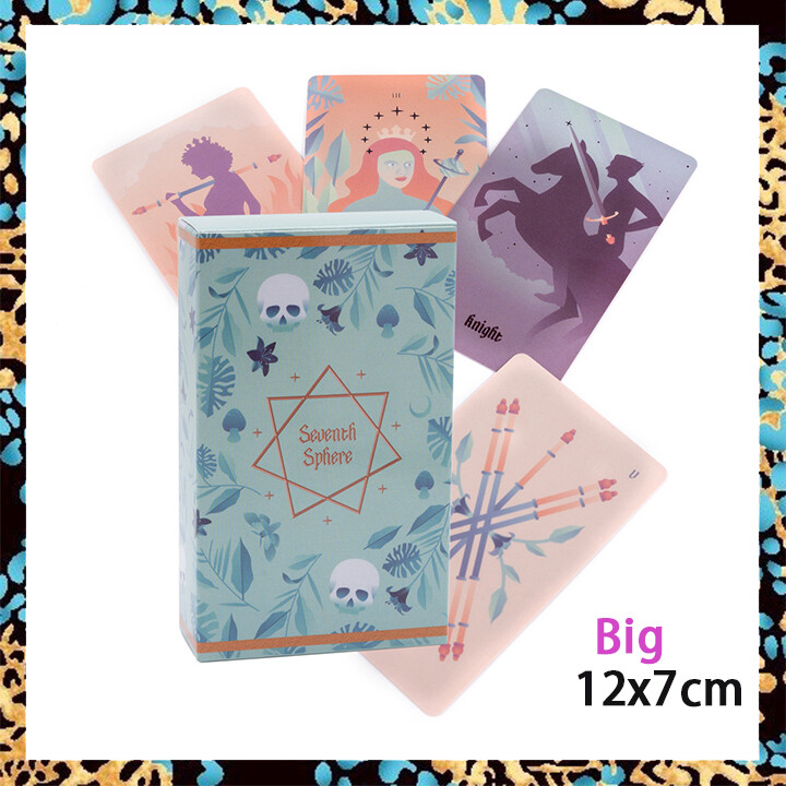 Seventh Sphere Marseille Tarot Card Deck | Standard Big Size 12x7cm | 78 Tarot Cards | Divination Cards