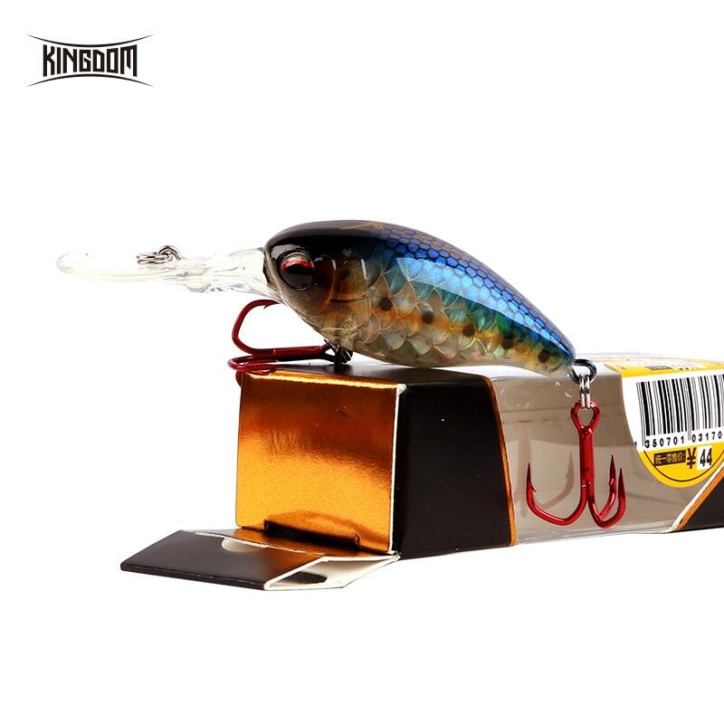 Kingdom Minnow Fishing Lure crankbait 5cm 10.5g Fishing Tackle Hard Bait artificial Wobblers with VMC Hooks model 3507