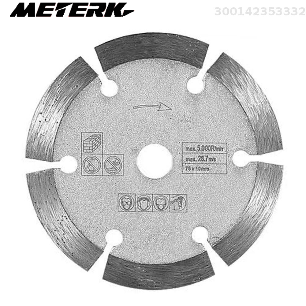 Meterk 3inch Dolomite Cutting Blade 7510mm Grinding Wheel Blade Angle Grinder Sawblade for Cutting Tile Ceramic Concrete Marble