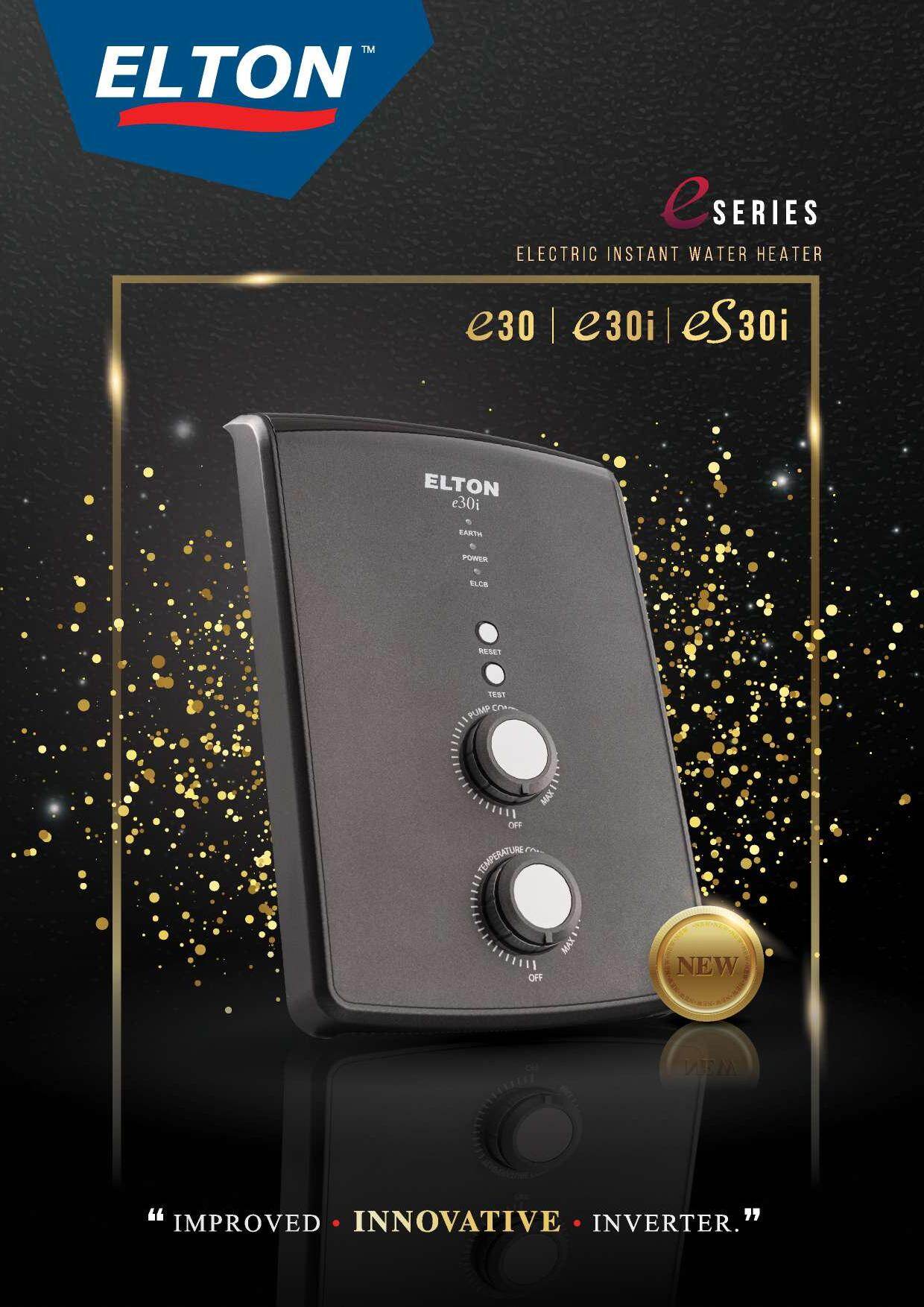 Elton Electric Instant Water Heater e30 with Hand Shower | Lazada