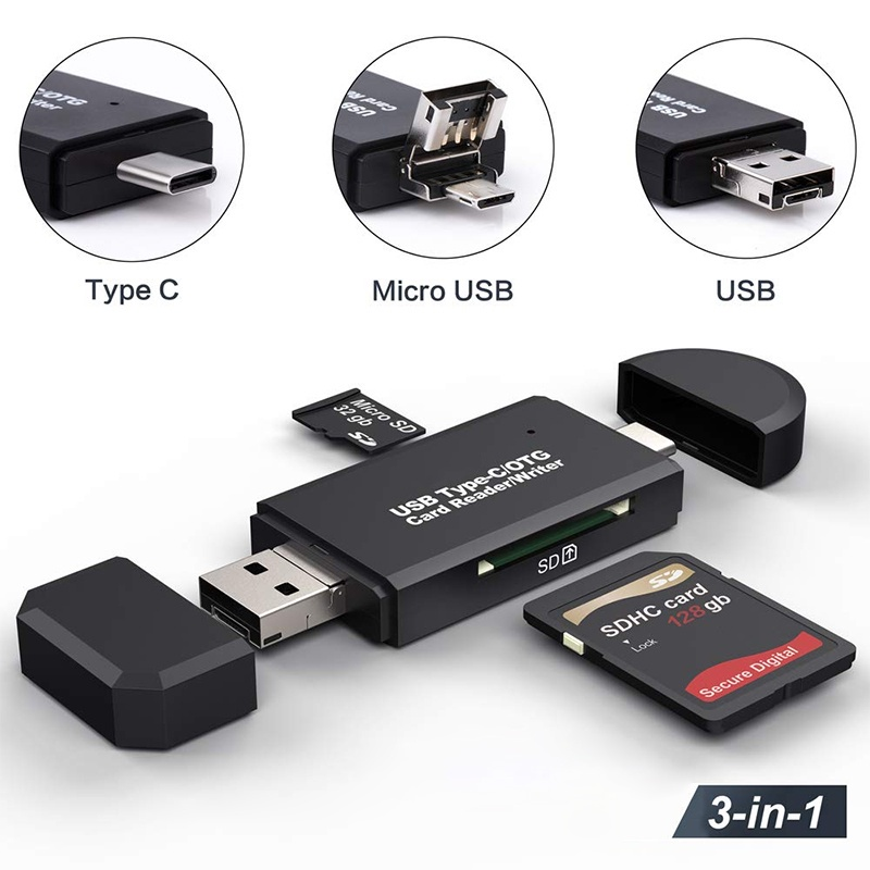 OTG Micro SD Đầu Đọc Thẻ USB 3.0 2.0 Bộ Chuyển Đổi USB Micro SD HC Sdxc Ổ Đĩa Flash Đầu Đọc Thẻ Type C Thông Minh Đầu Đọc Thẻ Nhớ