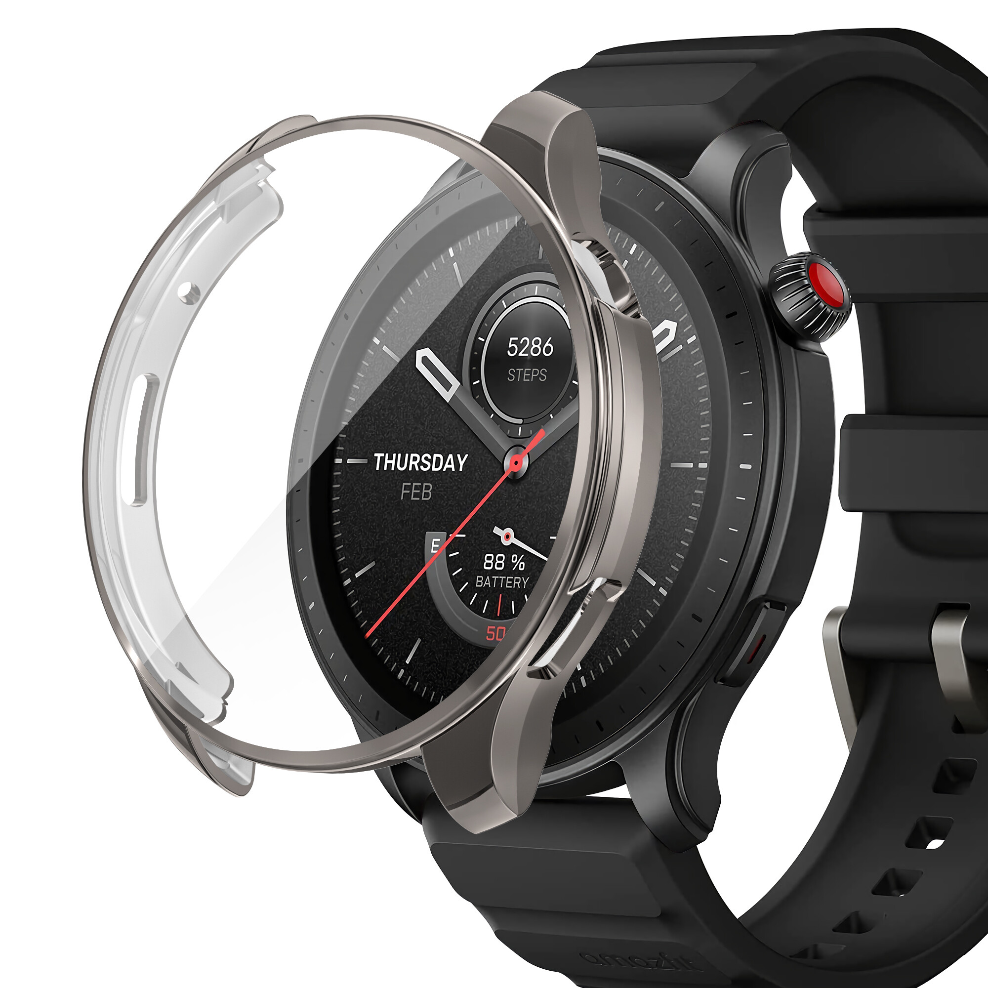 TPU Screen Protector Case Cover for Huami Amazfit GTR4/GTR4 Pro Smartwatch Case