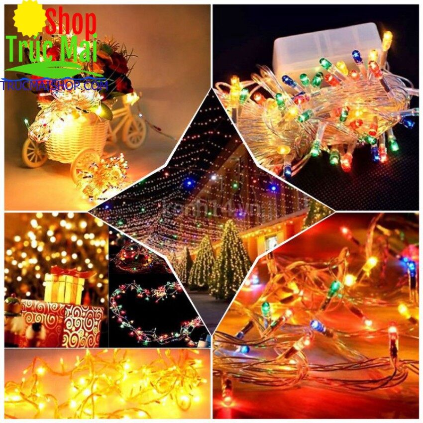 Đèn led trang trí dây chớp noel & tết