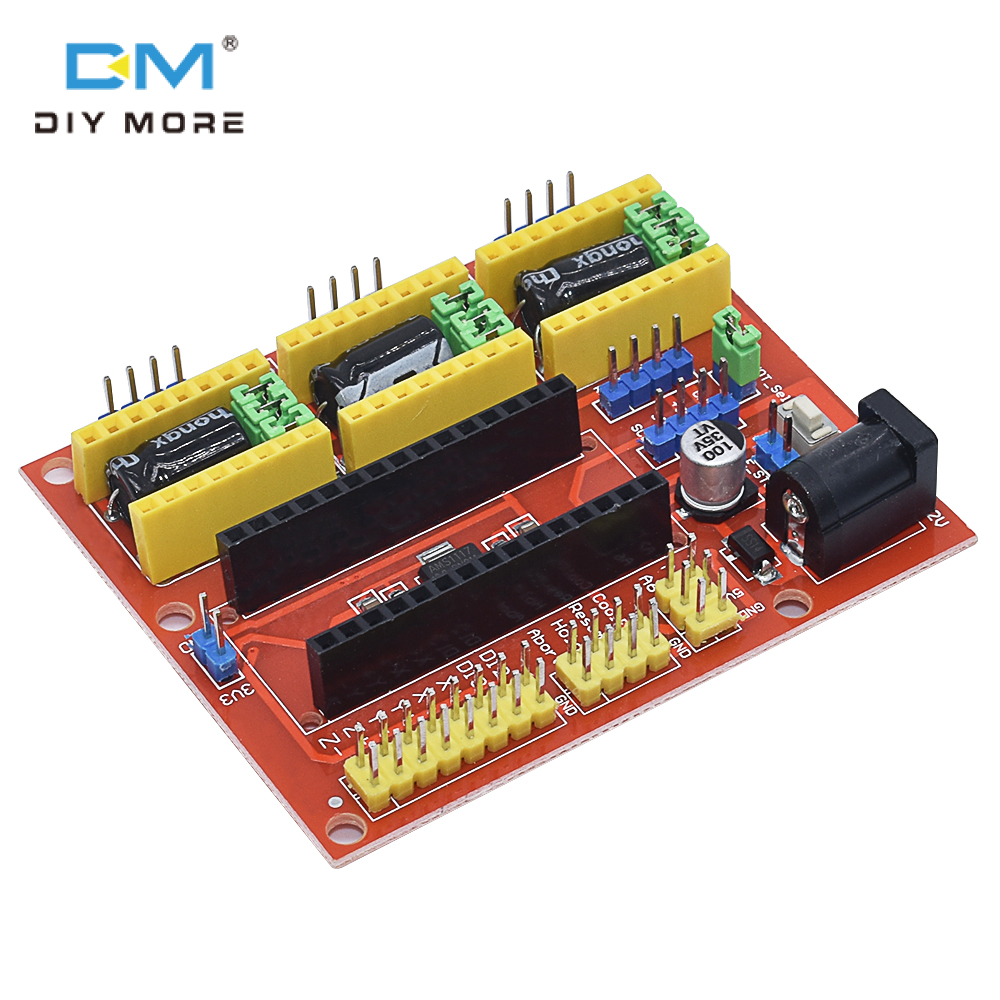diymore bảng mạch điều khiển CNC V4 Máy khắc Tương thích với Nano 3.0 / A4988 điều khiển bảng Mô-đun Mở rộng cho các 3D máy in bộ tự làm