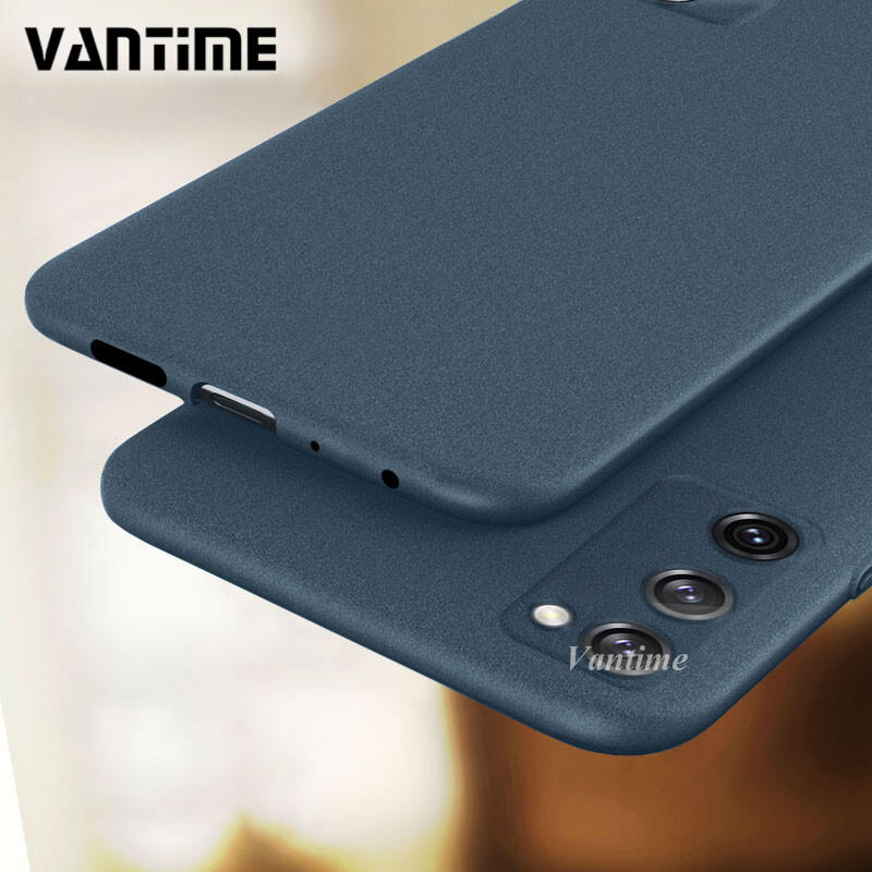 Vantime for Samsung Galaxy S20 FE 5G 4G LTE Case Ultra Slim Soft Sandstone Matte Anti-sweat Non-slip Casing Phone Back Cover