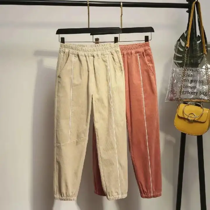 striped corduroy pants