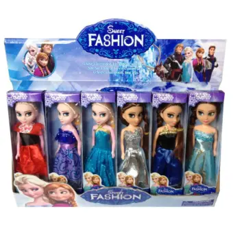 5 10 15 Pcs Set Frozen Kartun Kanak Kanak Perempuan Anak Patung Barbie Puteri Berpura Pura Hadiah Rumah Lazada