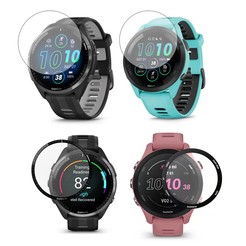 3D PMMA màng bảo vệ đầy đủ cạnh bìa cho Garmin Forerunner 255/ Forerunner 255S/Forerunner 955/Forerunner 965/Garmin Forerunner 165 âm nhạc Miếng dán màn hình kính cường lực