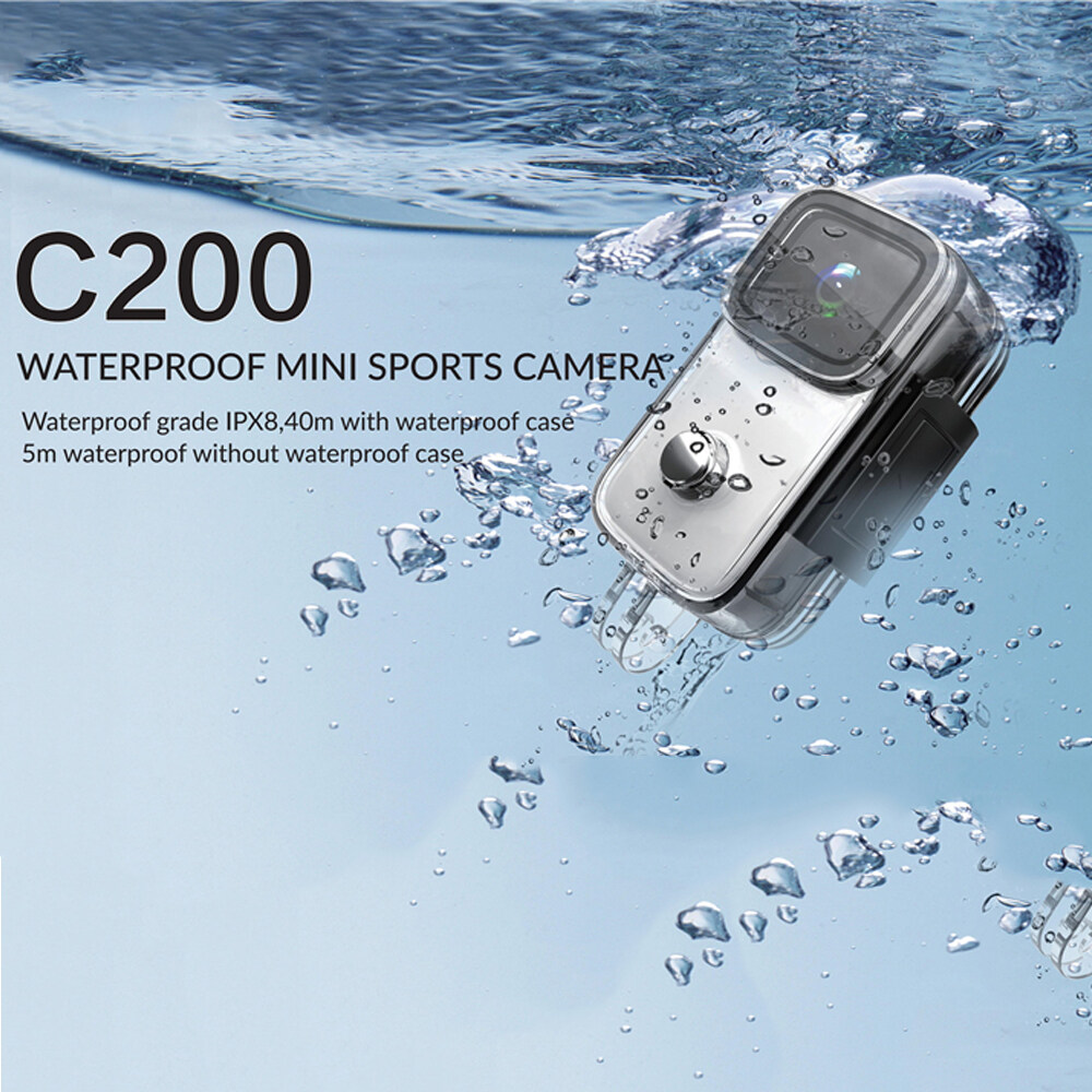 Camera Ngón Cái Mini Màn Hình IPS SJCAM C200 1.28