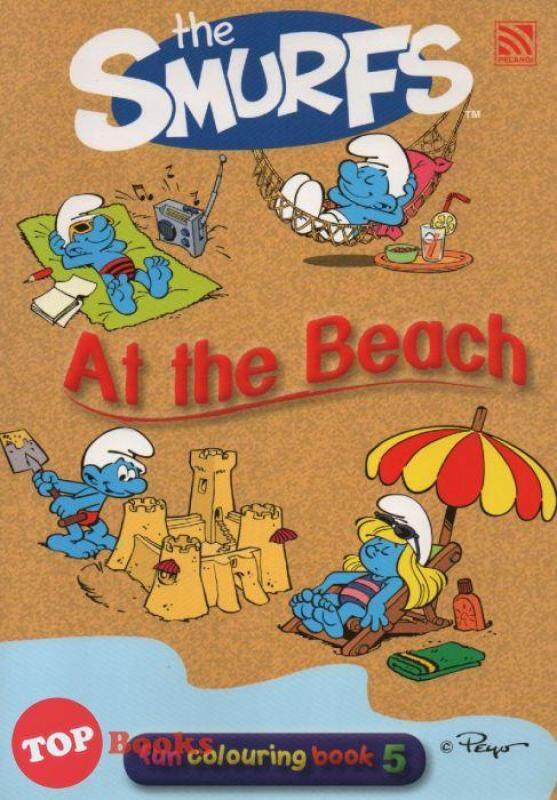 Pelangi Children-The Smurfs At The Beach - Fun Colouring Book 5 Malaysia