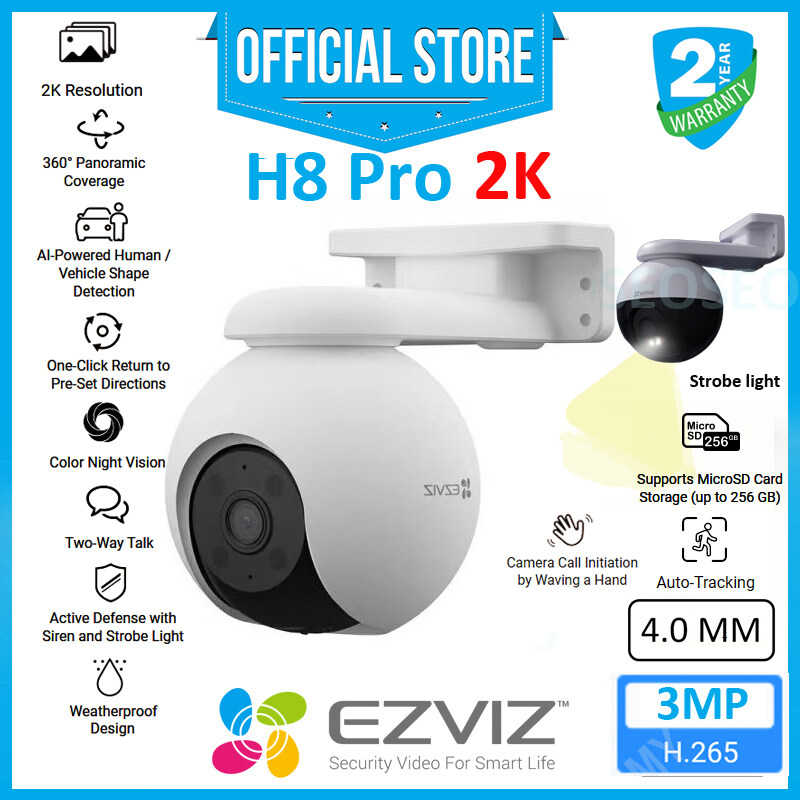 EZVIZ H8 Pro 2K 3MP 3K 5MP AI Human / Vehicle Shape Detection , Smart ...