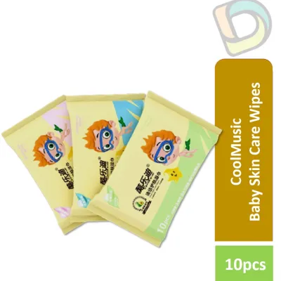 CoolMusic baby skincare wipes 10s -star boy (Assorted)