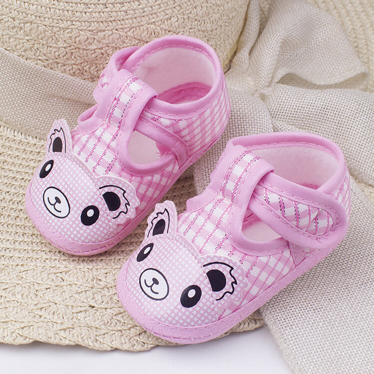 Teeker Baby Shoes Cute Cartoon Soft Cotton Newborn Baby Boy Girl Breathable Shoes 0-3 Years