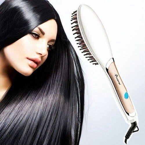 gemei professional hair straightener brush