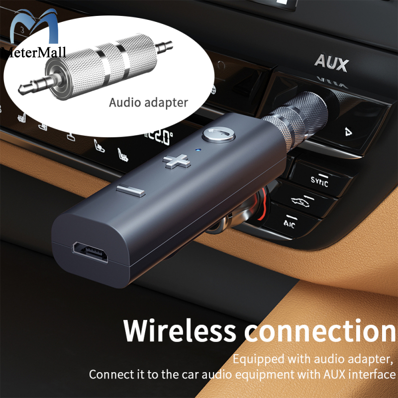 Bluetooth 5.0 Receiver For 3.5mm Jack Earphone Clip Type Wireless Adapter Bluetooth Aux Audio Music Transmitter