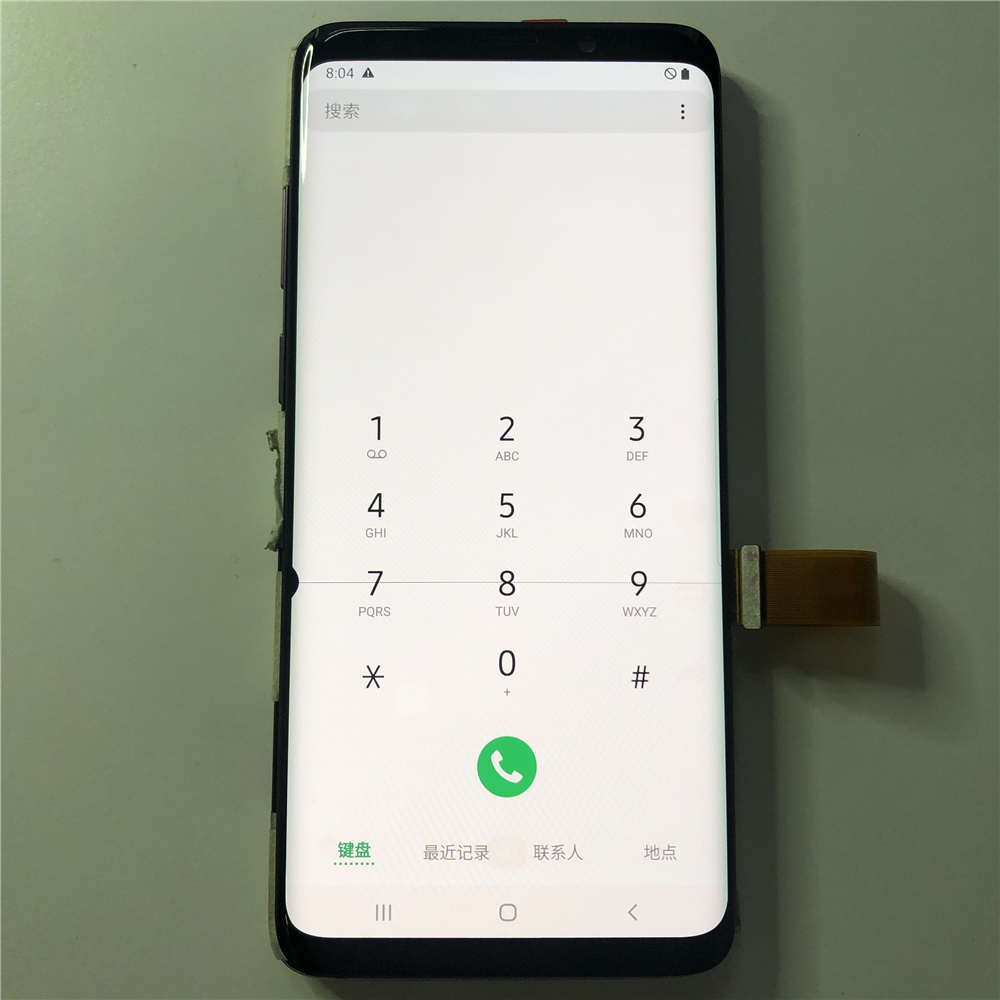 LCD gốc có dòng Dot cho Samsung Galaxy S9 cộng với màn hình cảm ứng LCD bộ phận lắp ráp cho Bộ số hóa hiển thị G965 g965f LCD không có khung