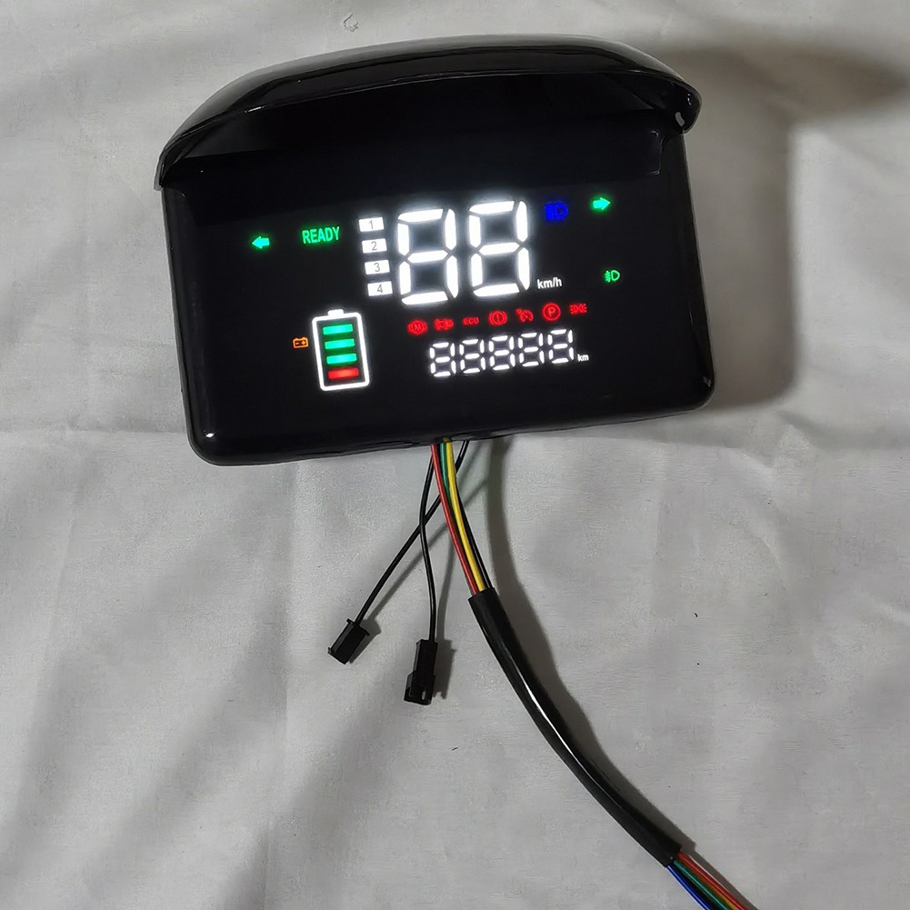 Electric Bicycle LCD Display Motor Speedmeter Screen For 48V -72V E-bike Scooters