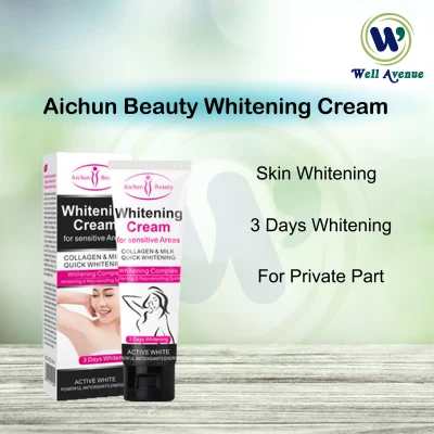Aichun Beauty Whitening Cream Collagen & Milk For Private part/Sensitive Areas Armpits Elbow Knee Butt Bikini Line 50ml