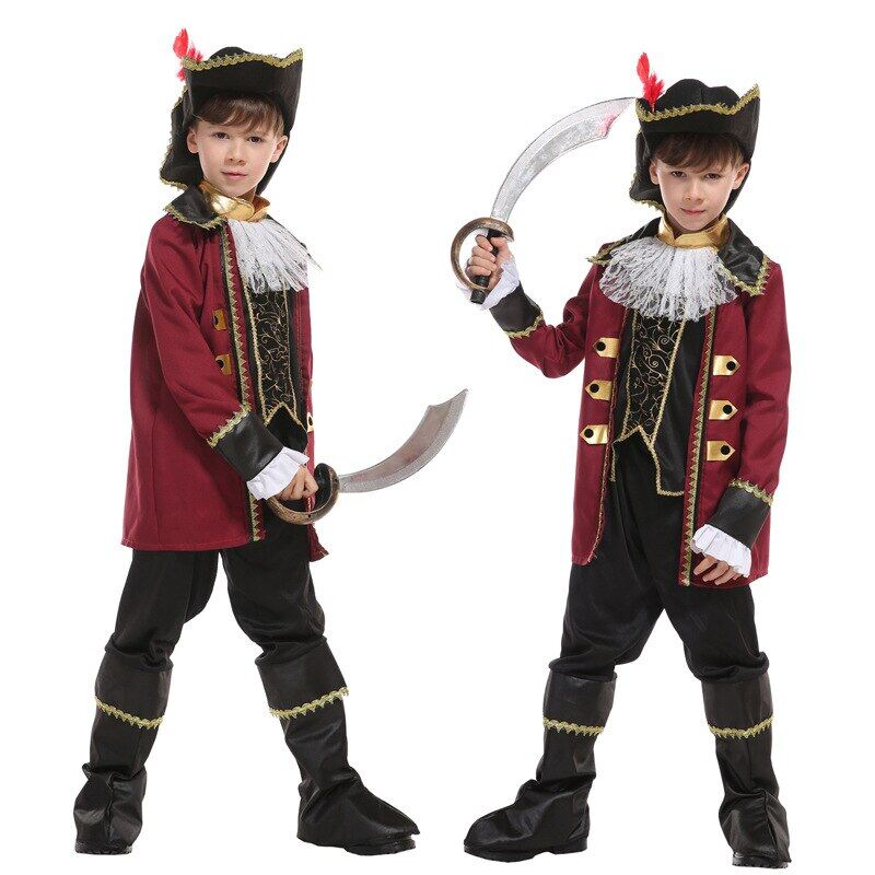 Purim captain jack sparrow pirate costume cosplay halloween costume kids fancy dress carnival costumes children boys christmas