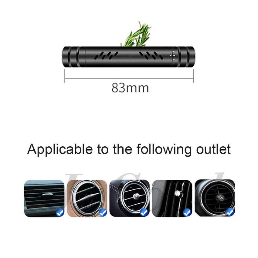 JvGood Car Solid Perfume Car Air Freshener Auto Perfume Essential Oil Diffuser Car Solid Aroma Stick Car Fragrance Diffuser Vent Clip Long-lasting Fragrance - Black