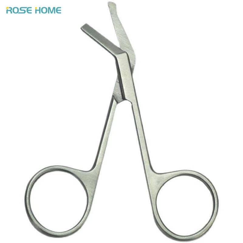 Ostomy Bags Scissors Round Head Curved Design for Prevent Puncturing Of