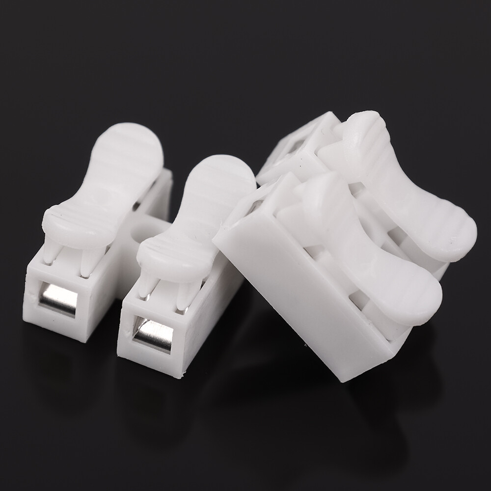 20pcs CH2 nhanh chóng khóa mối nối đầu nối dây điện 2 pins cáp điện thiết bị đầu cuối cho dễ dàng an toàn nối vào dây