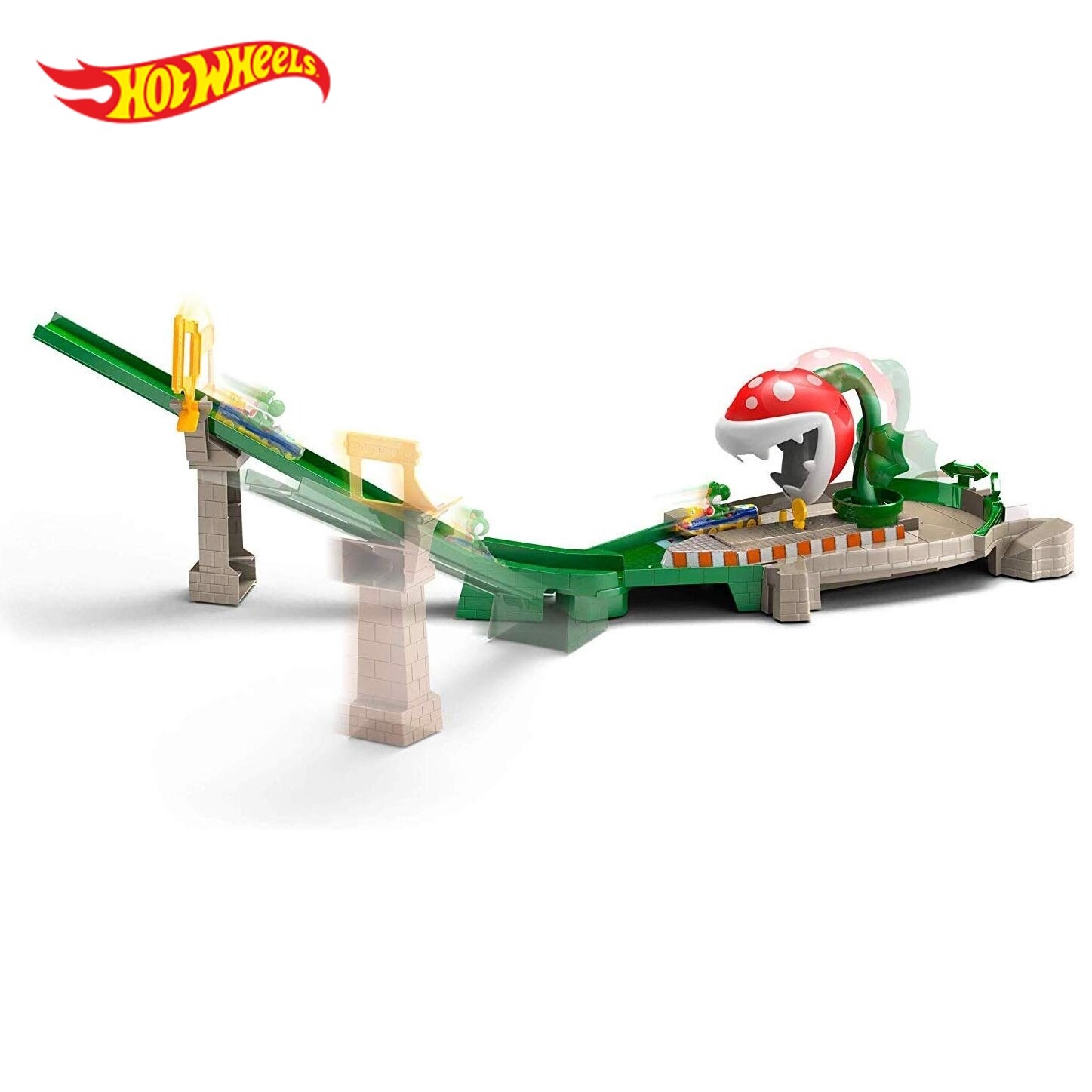 hot wheels mario kart boo's spooky sprint track set