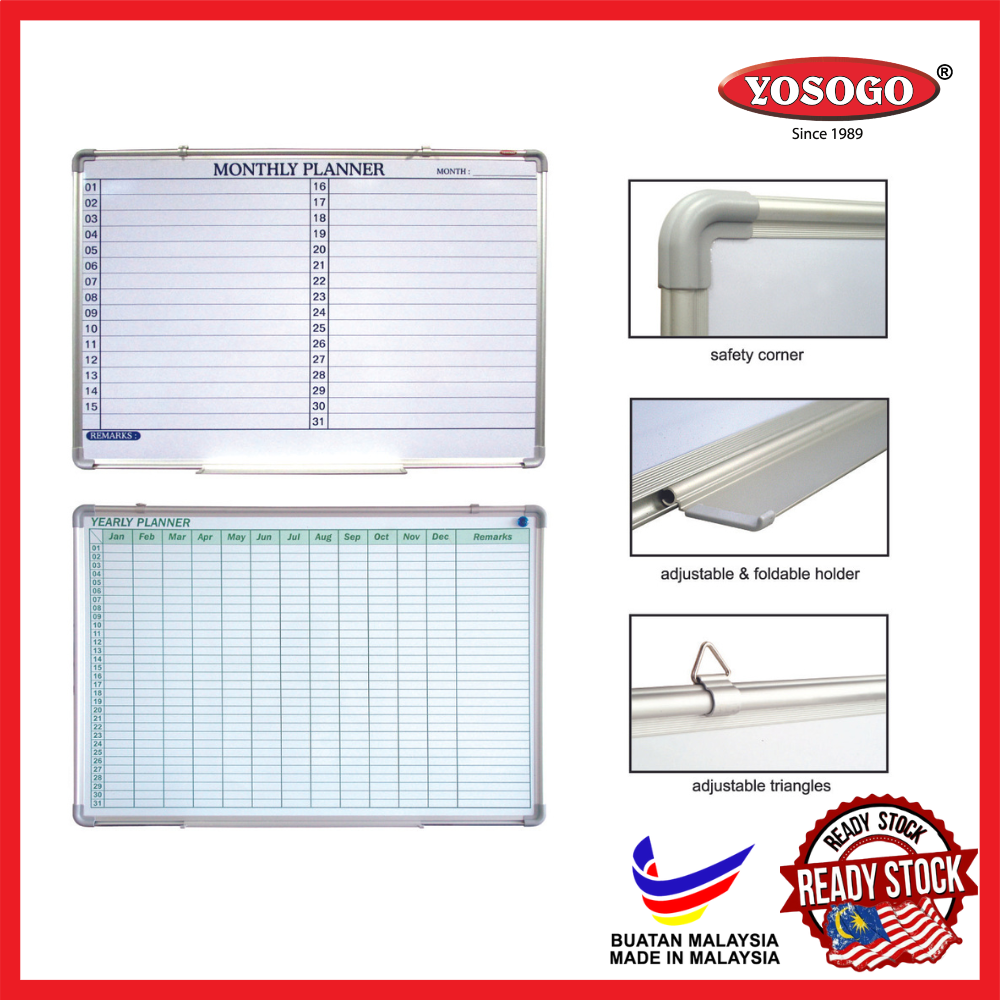  super stationery yosogo yearly planner whiteboard magnetic monthly