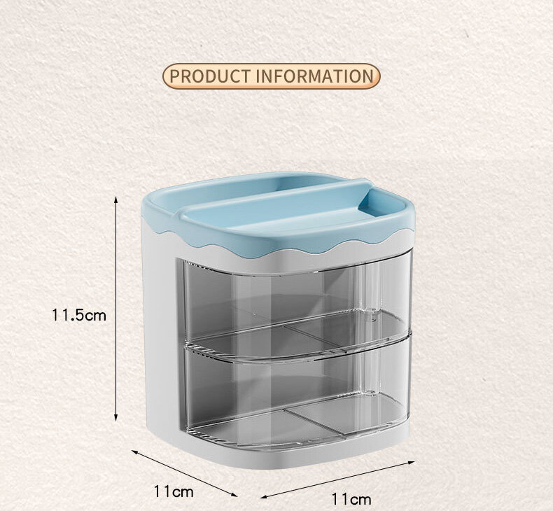 XMDS Creative Cartoon Multi grid Drawer Penholder Student Cornetto Function Box with Grid Storage Box Girl Heart Desktop Stationery Box