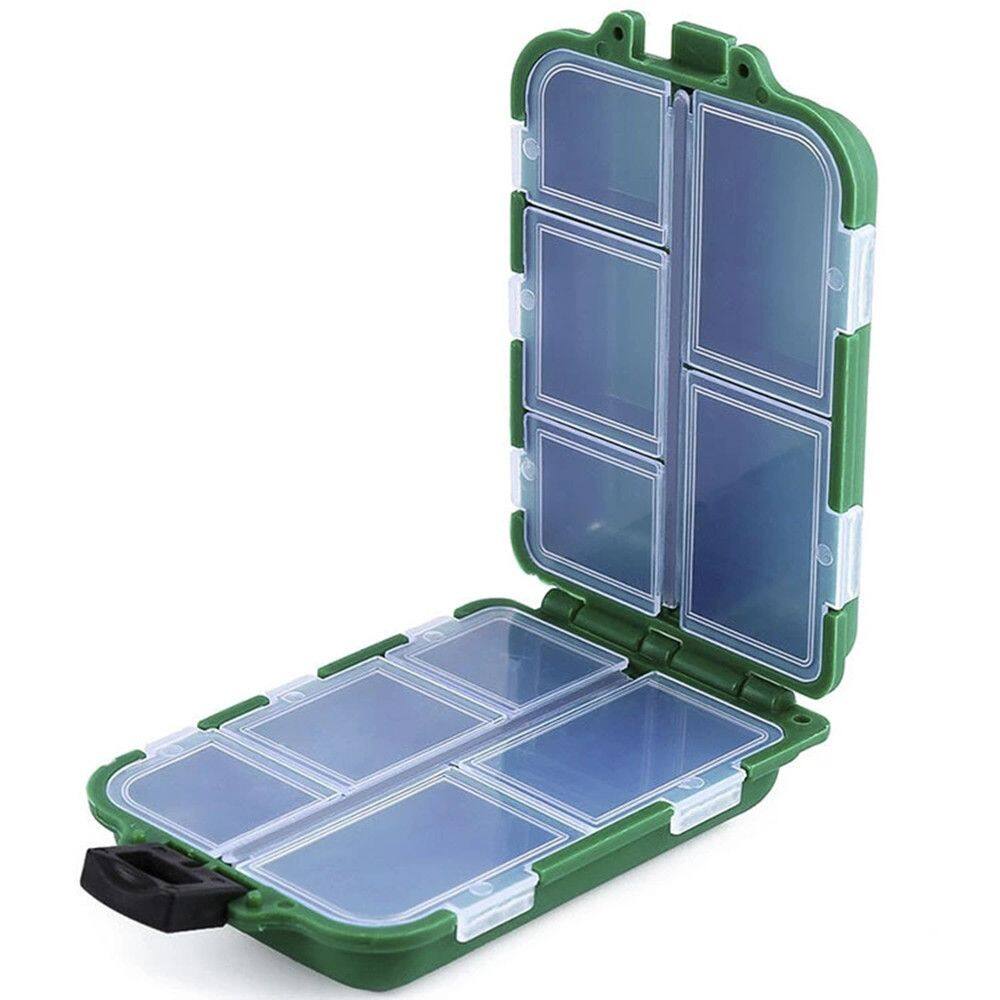 PENGA 10 Compartments Accessory Plastic Square Fishhook Box Lure Container Bait Storage Case Fishing Tackle Boxes