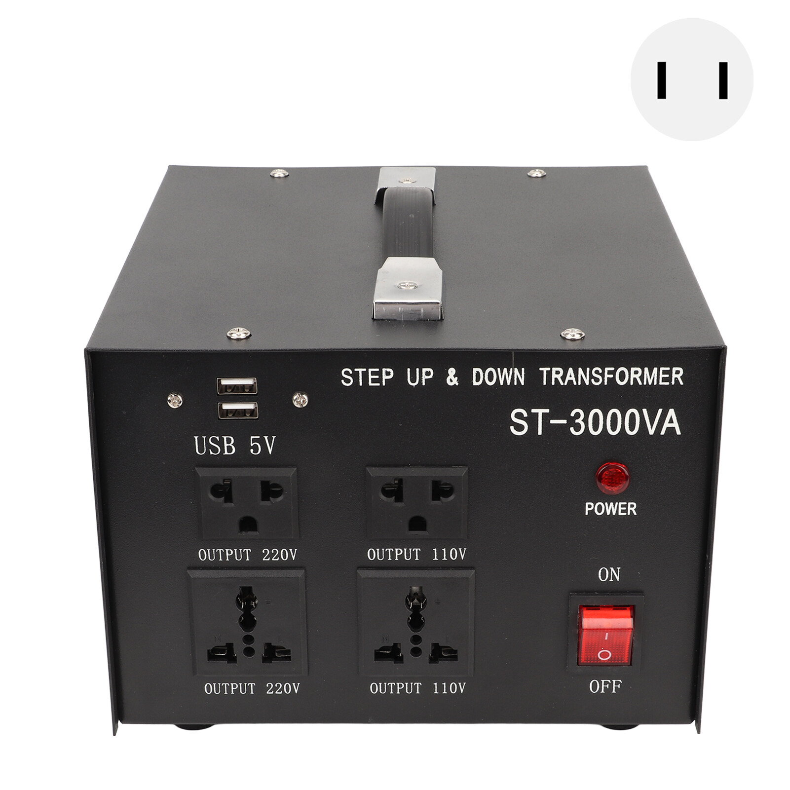 หม้อแปลงไฟฟ้ากระแสสลับ110V ถึง220V ก้าวขึ้น220V ถึง110V ตัวแปลงแรงดัน ...