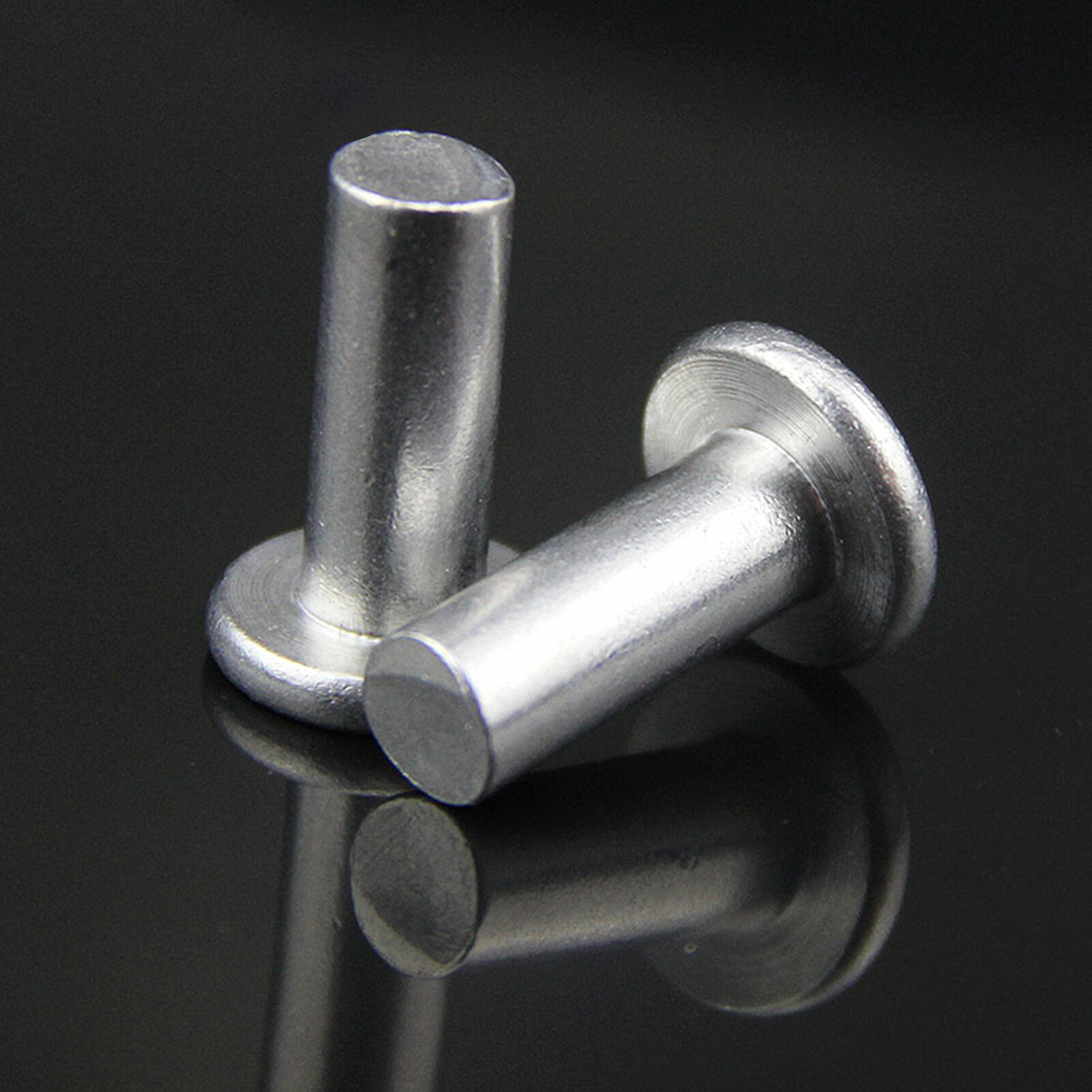 Đậu Lăng, 350 Cái Đinh Tán M4 Bộ Đinh Tán Cứng Đầu Phẳng Bằng Nhôm Độ Bền Cao Nhỏ Cho Da