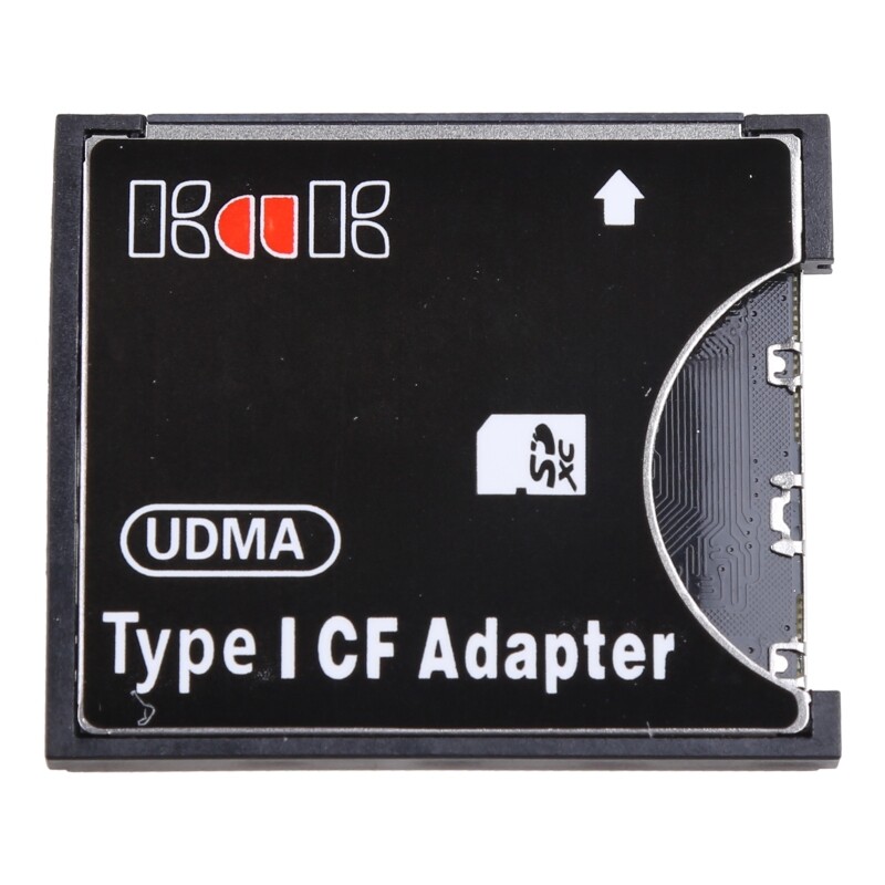 Memory Card Adapter SD SDHC SDXC to High-Speed Extreme Compact Flash CF Type I for Camera