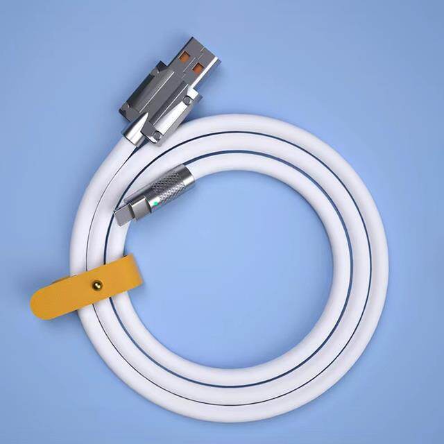 6A Type c To USB A Data Cord 120WFast ChargingforXiaomi Silicone Soft Wire for MobilePhone