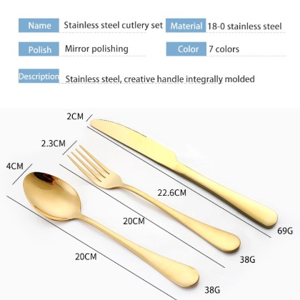 Katelv 2 cái/bộ Chất Lượng Cao Bộ thìa dĩa Muỗng Nĩa Và Dao Bộ đồ ăn Bộ đồ ăn bằng thép không gỉ