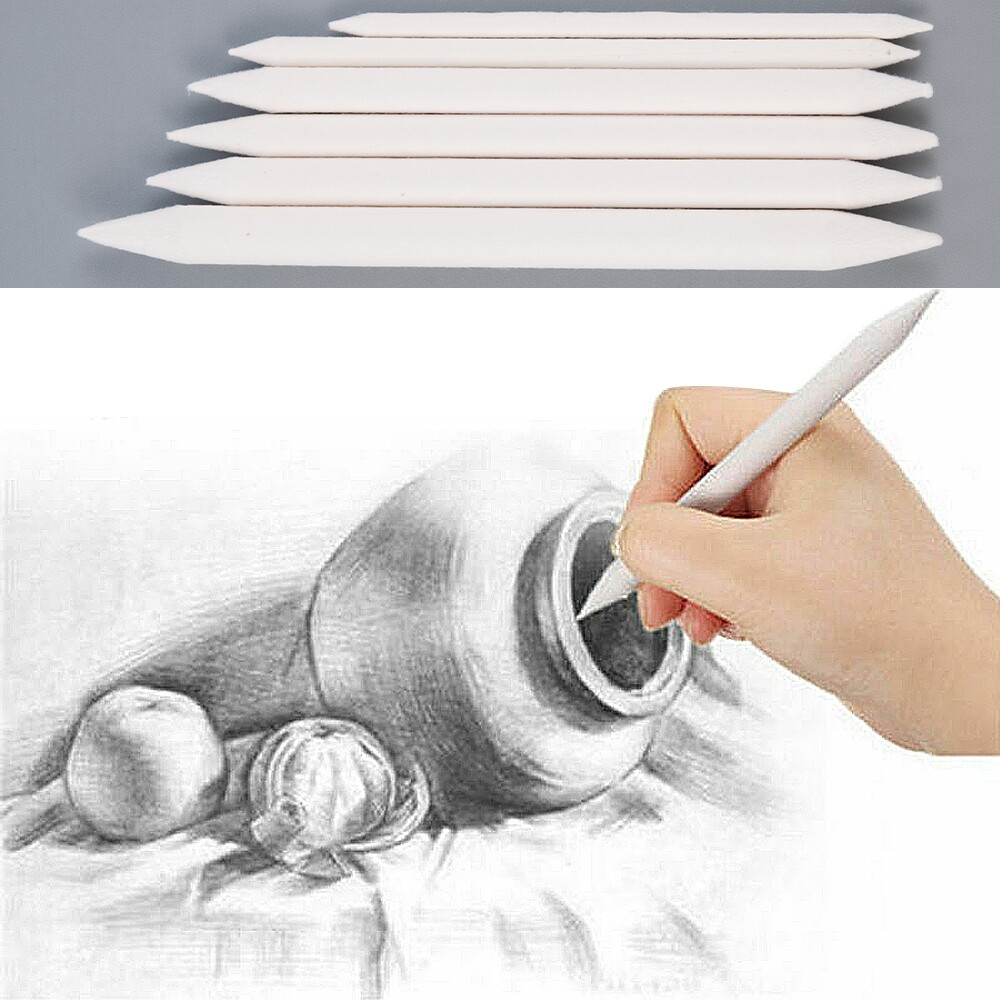 23Pcs Sandpaper Erasable Smudge Stick Sketch Tools Beginner Art Stump Pencil Set 