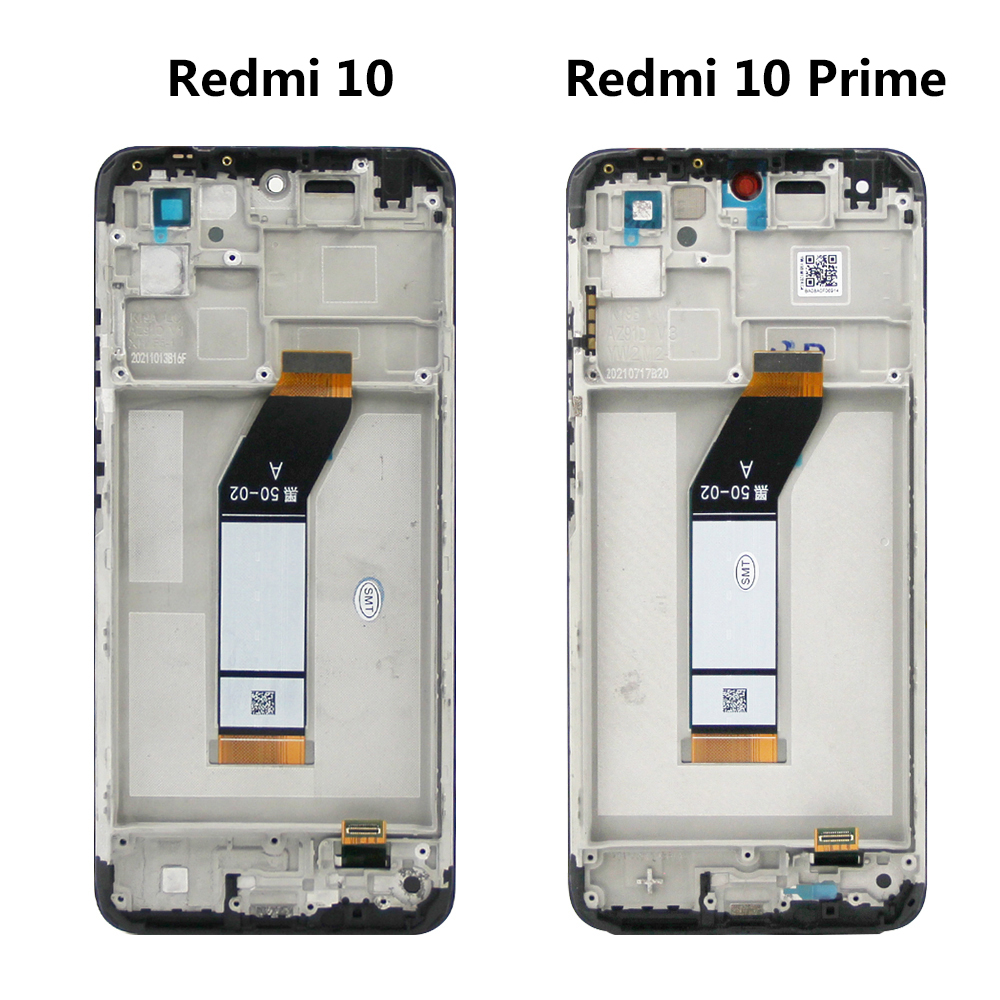 6.5 "LCD cho Xiaomi Redmi 10 màn hình LCD Bộ linh kiện số của màn hình cảm ứng thay thế 100% thử nghiệm tốt không có điểm ảnh chết dụng cụ miễn phí + Kính cường lực