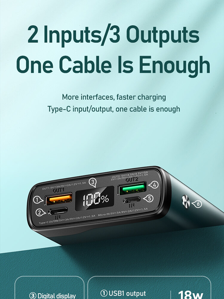 Type C PD Original Remax RPP-129 20000Mah 22.5W super fast charging ...