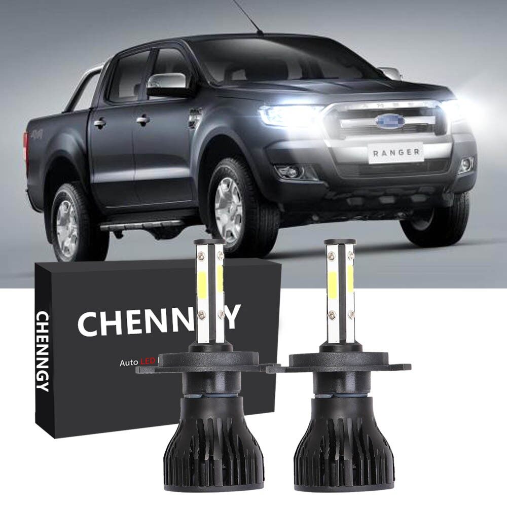 Set 2 Đèn Pha 6000k Cho Xe Ô Tô ford Ranger (t6) 2012-2019 - 2pc