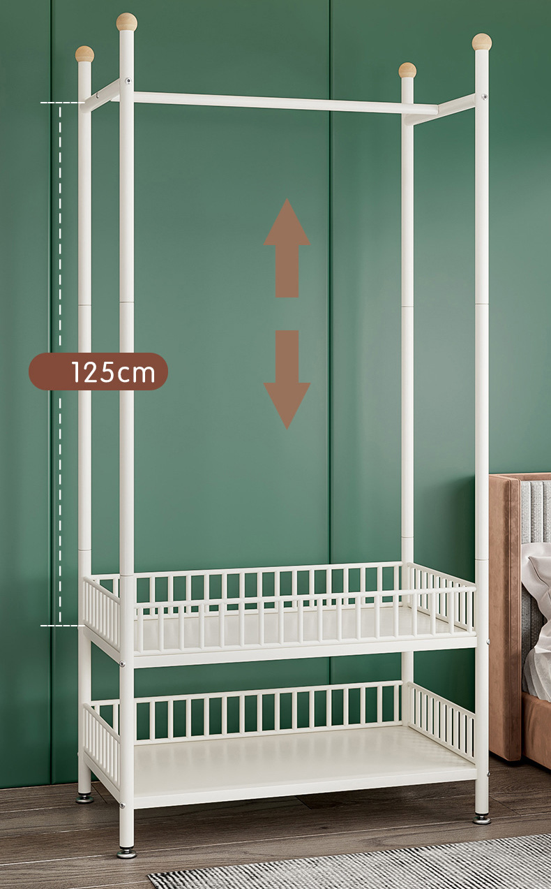 Coat rack floor drying rack bedroom simple household bag balcony drying clothes modern multifunctional rack
