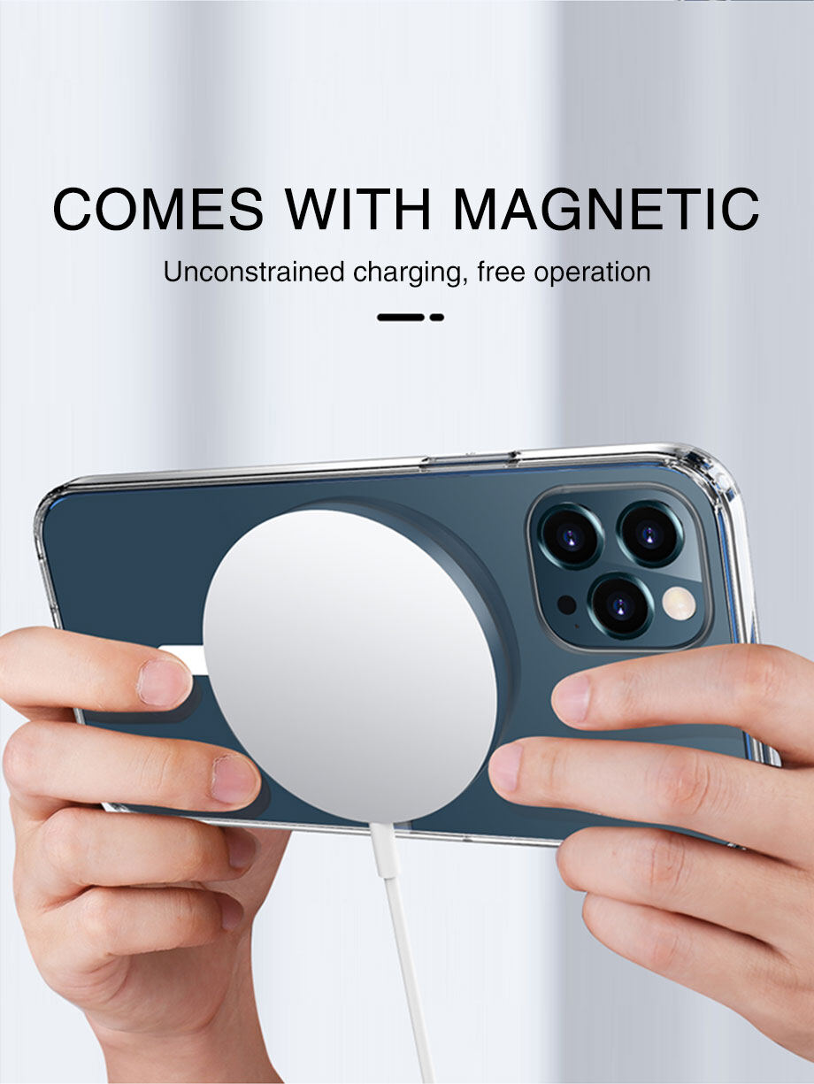 TOPZERO Ốp Từ Tính Cho iPhone 13 Pro Max 12 Pro Max 11 Pro Max XR X XS Max 8 Plus Ốp Bảo Vệ Toàn Diện Chống Sốc Sạc Không Dây Magsafe Ốp PC + TPU