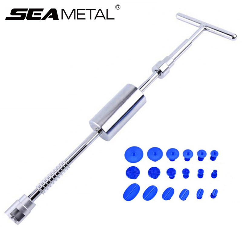38cm 50cm Metal Car Dent Repair Tools Auto Repair Dent Puller Kit 18pcs Glue Puller