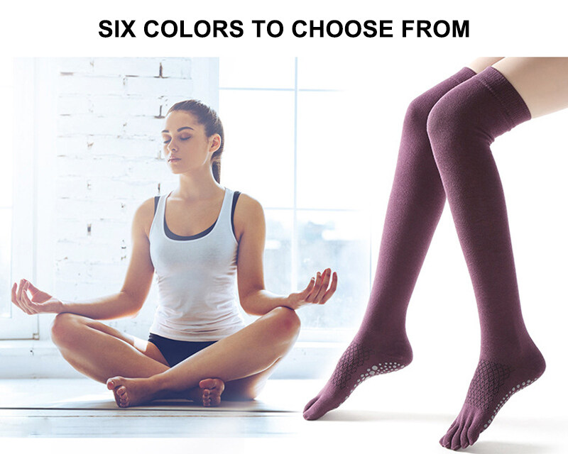 SUPERFLOWER Dames Antislip Yoga So Katoen Elasticiteit Vijf vingers Anti So Fiess Pilates Gym dame danssport_voghion.com