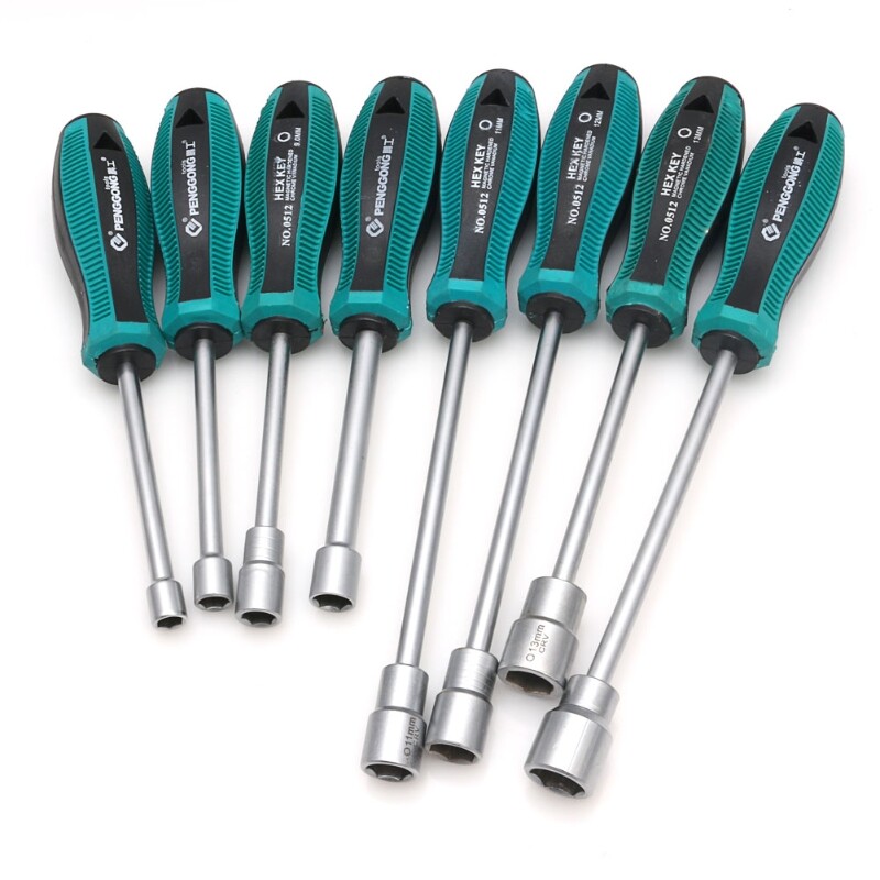 Metal Socket Driver Wrench Screwdriver Hex Nut Key Nutdriver Hand Tool 6mm
